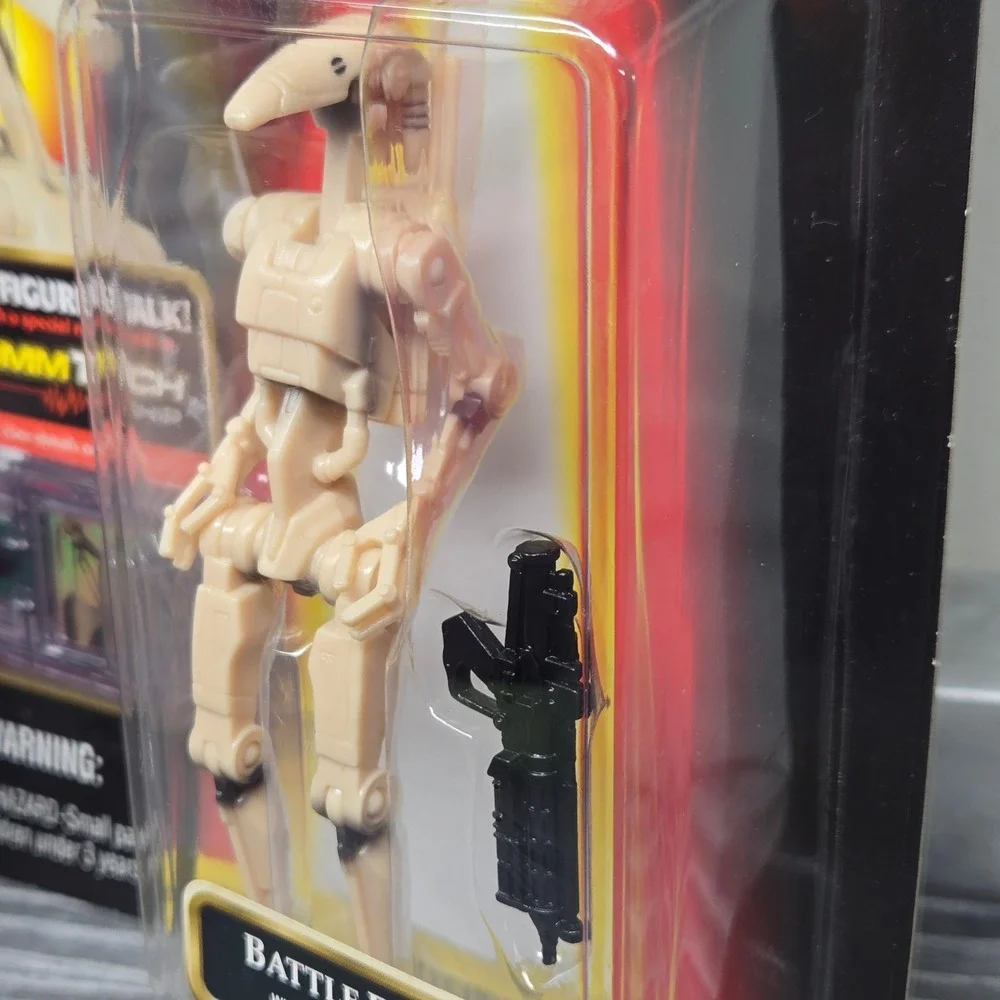 1998 Star Wars Episode I Battle Droid Action Figure CommTech Chip, Hasbro, 84092